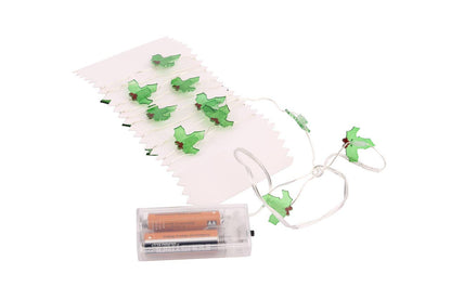 Luzes de Natal em cordão - Azevinho