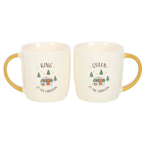 Duo de Mugs « Roi & Reine de la Caravane » – 400 ml