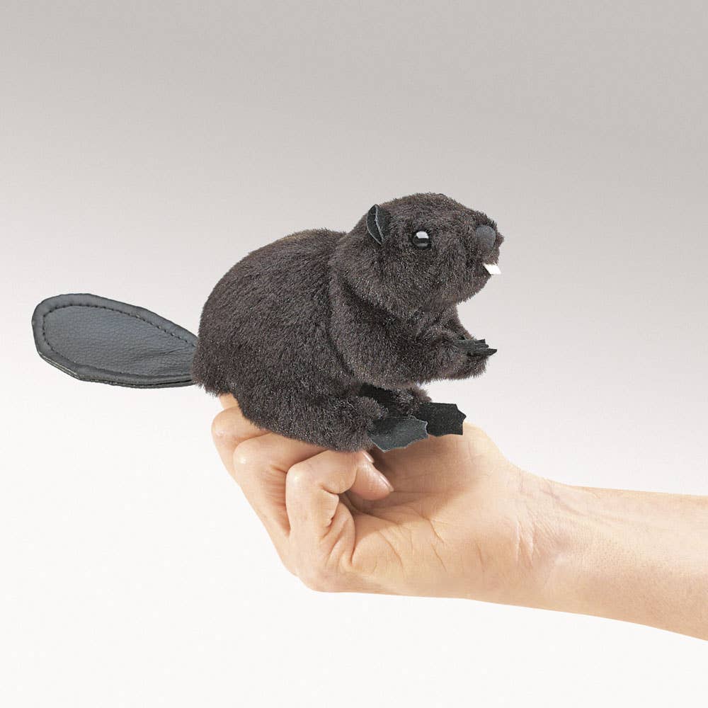 Marionnette à main Mini Beaver 2651/ Mini Castor Folkmanis réaliste