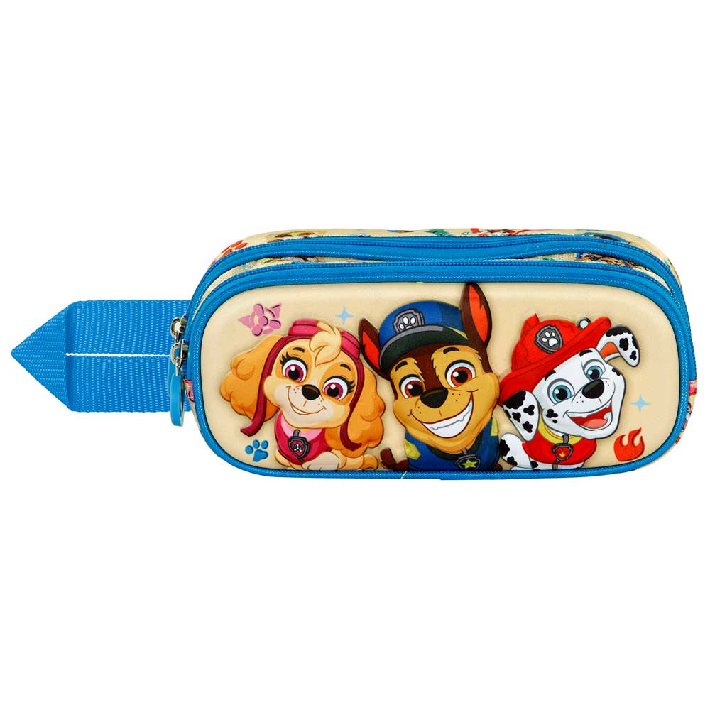 Estuche doble para lápices 3D Paw Patrol Friendship, azul