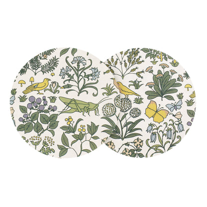 Dessous de Verre en Céramique Voysey Jardin Botanique Faune et Flore