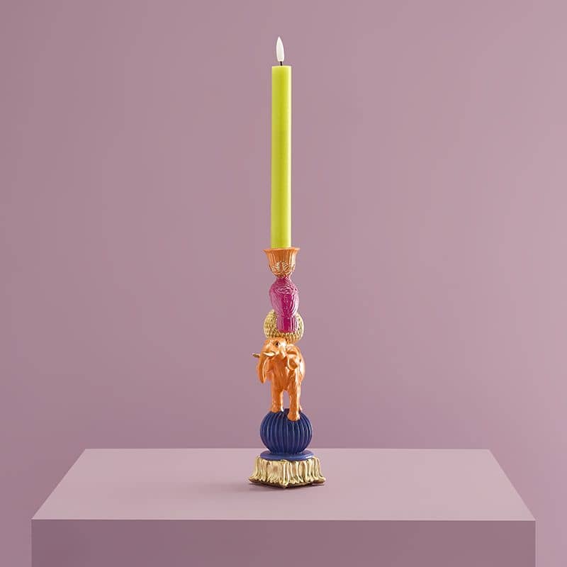 Chandelier éléphant orange