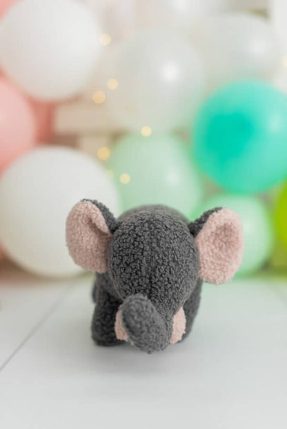 Grey Baby Elephant Plush 