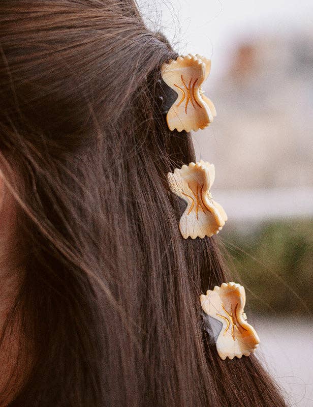 Mini gancho de cabelo Pasta - Farfalle