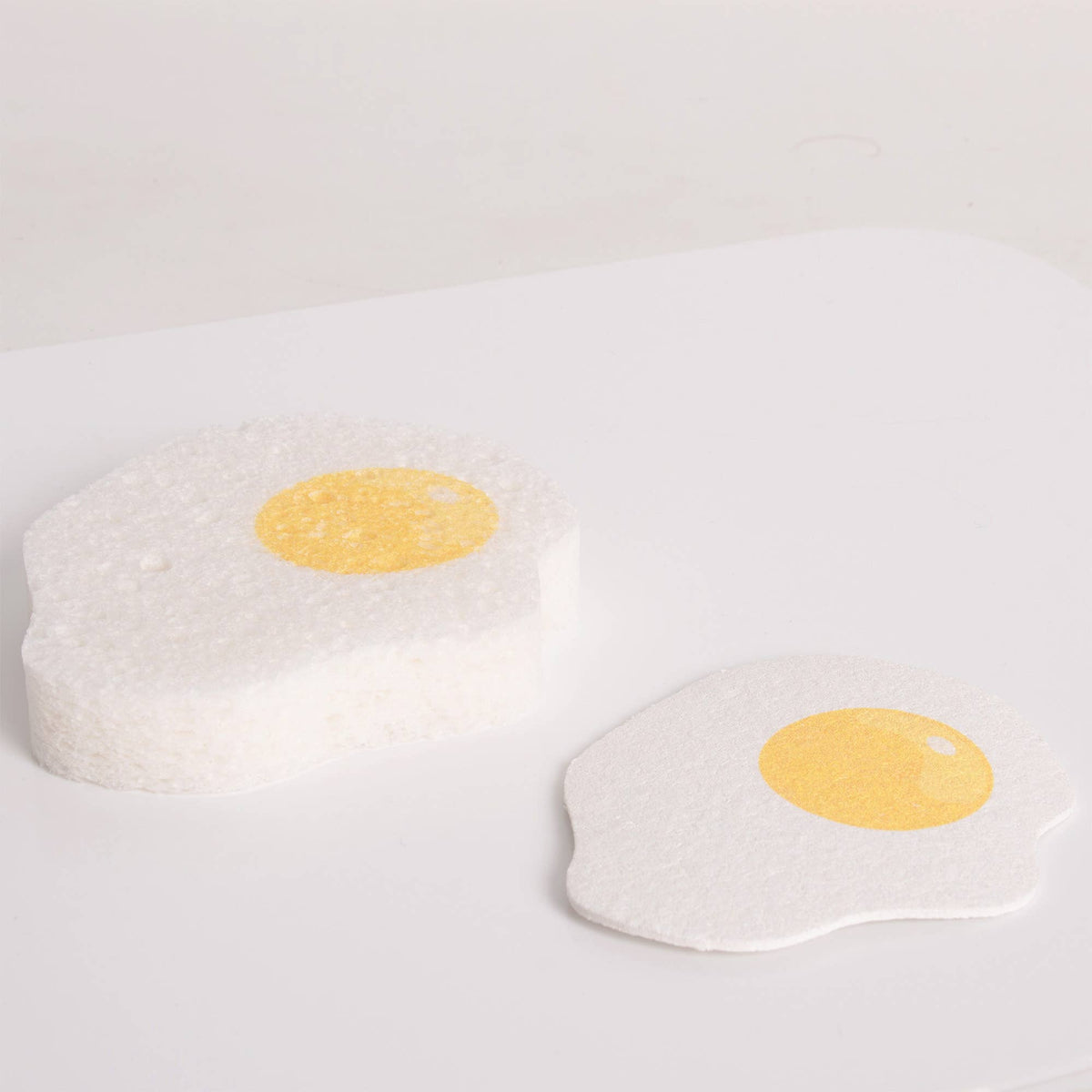 Compressed Fried Egg Kitchen Sponges