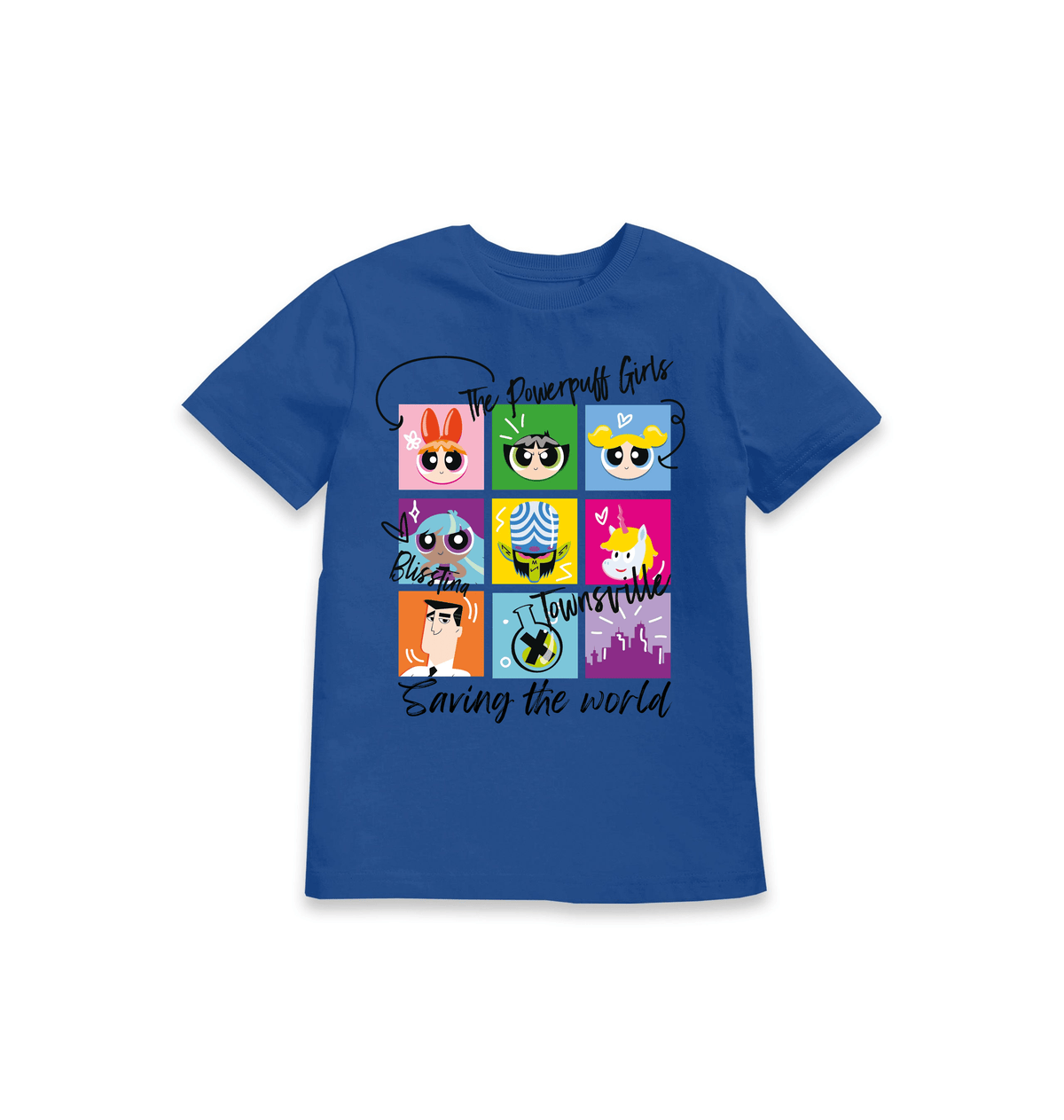 T-shirt enfant Powerpuff Girls Saving the World