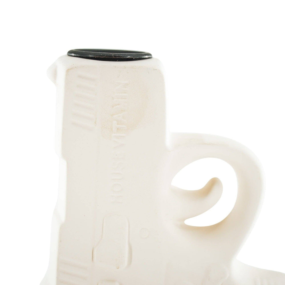 Candeliere - Pistola - Ceramica - Bianco - 12x5x12cm