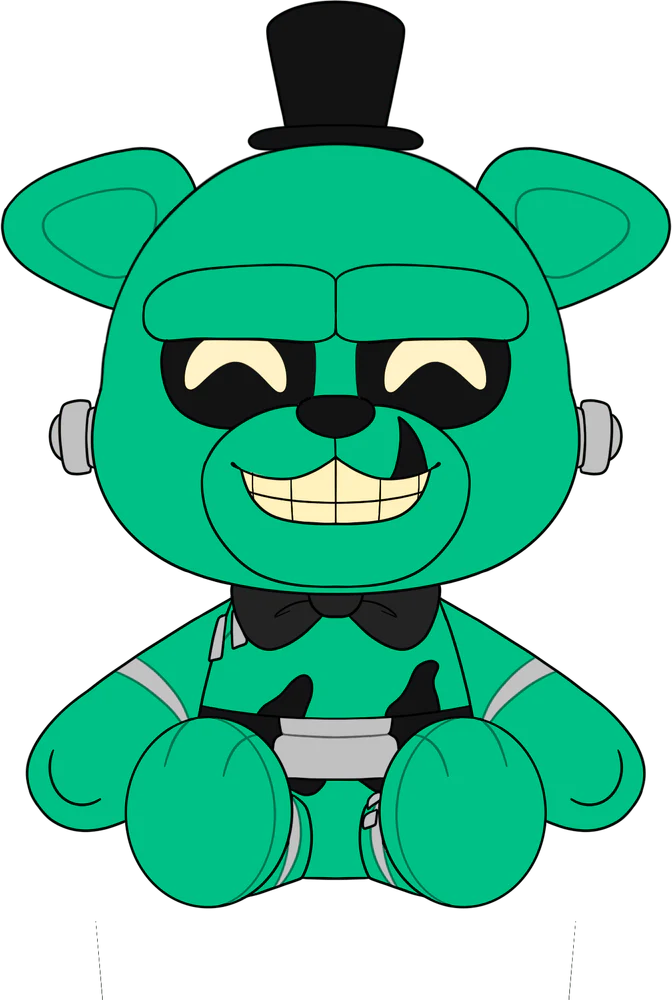 Peluche de oso aterrador 