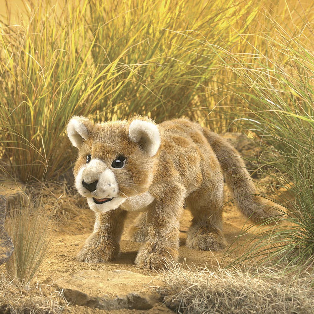 Marionnette à main Lionceau Folkmanis réaliste