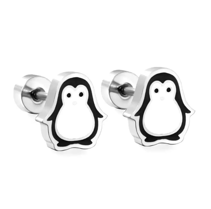Boucles d’oreilles Pingouin