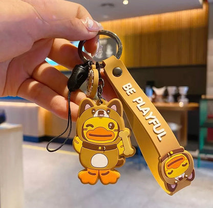 Porte Clefs Canard Chien