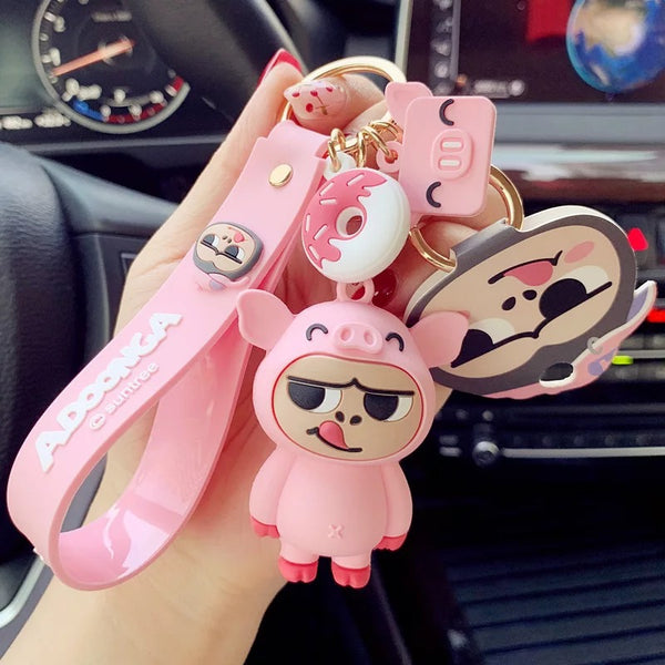 Porte clés Singe Cochon