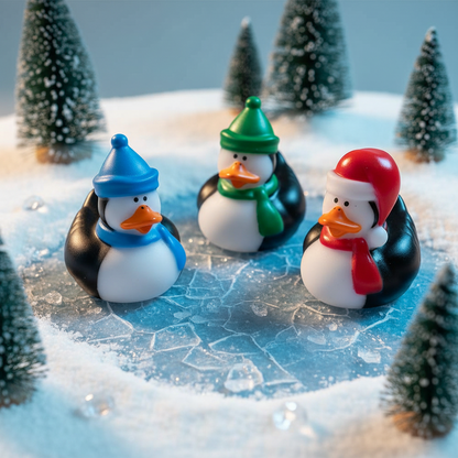Mini Canard Pingouins de Noël
