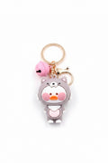 Wolf-Costume Duck Keychain