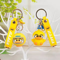 Space Helmet Duck Keychain