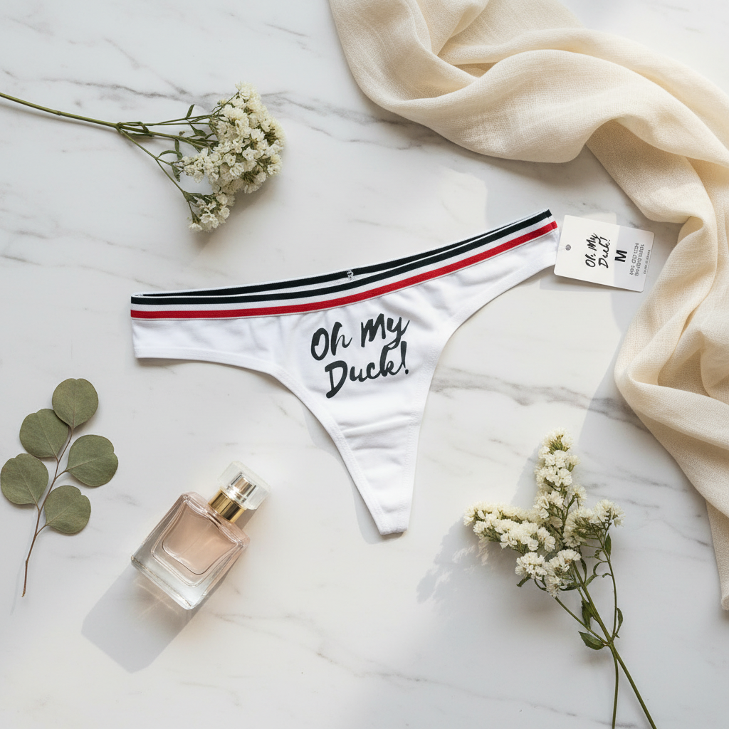 String "Oh My Duck" Blanc