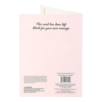 Collier Médaillon Lettre d'Amour sur Carte de Vœux de la Saint-Valentin