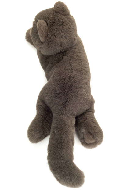 Peluche Chat chartreux couché