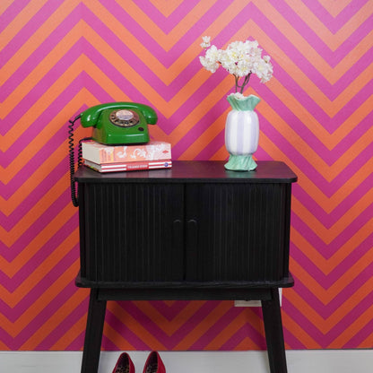 Vase - Vase à fleurs Bonbon Toffee - Menthe/Lilas - 9,5x9,5x21cm