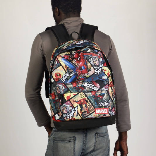 Mochila con paneles de Spiderman de Marvel HS FAN 2.2