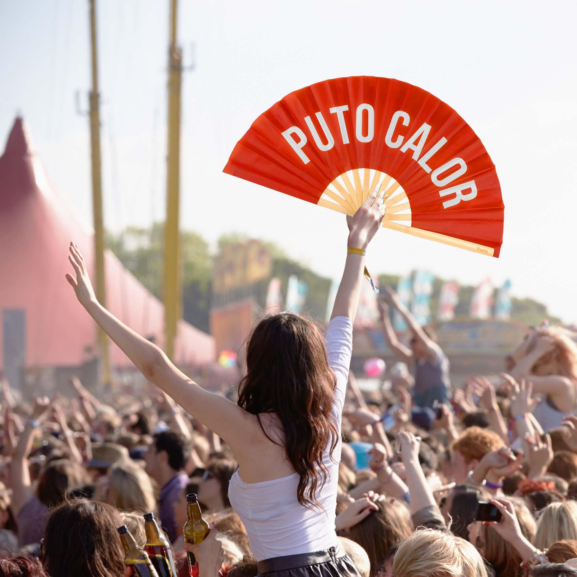 Éventail XXL « Puto calor » – Fisura – vue 3
