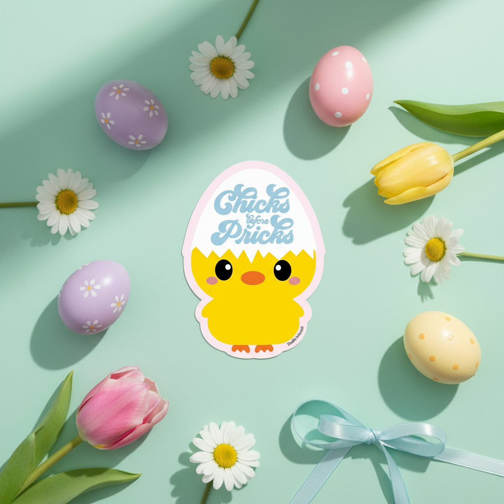 Chick Stickers “Chicks before Pricks”