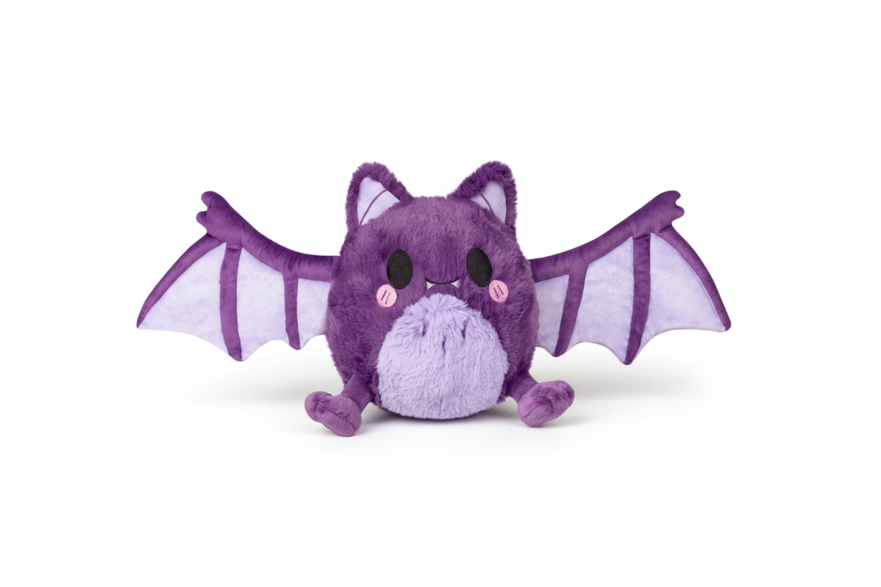 Mini morcego de peluche macio