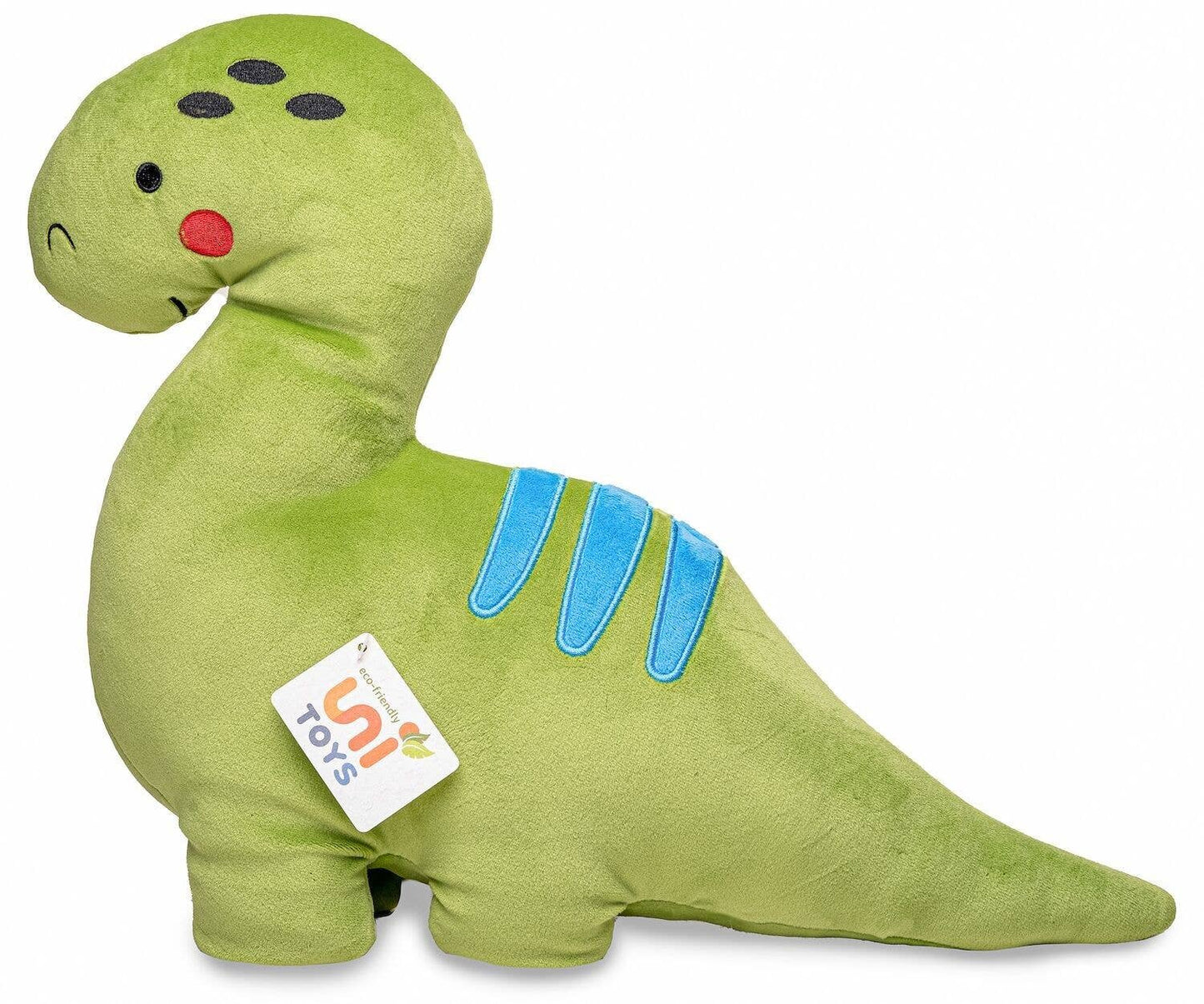 Pluche kussen - groene dinosaurus - knuffel/pluche