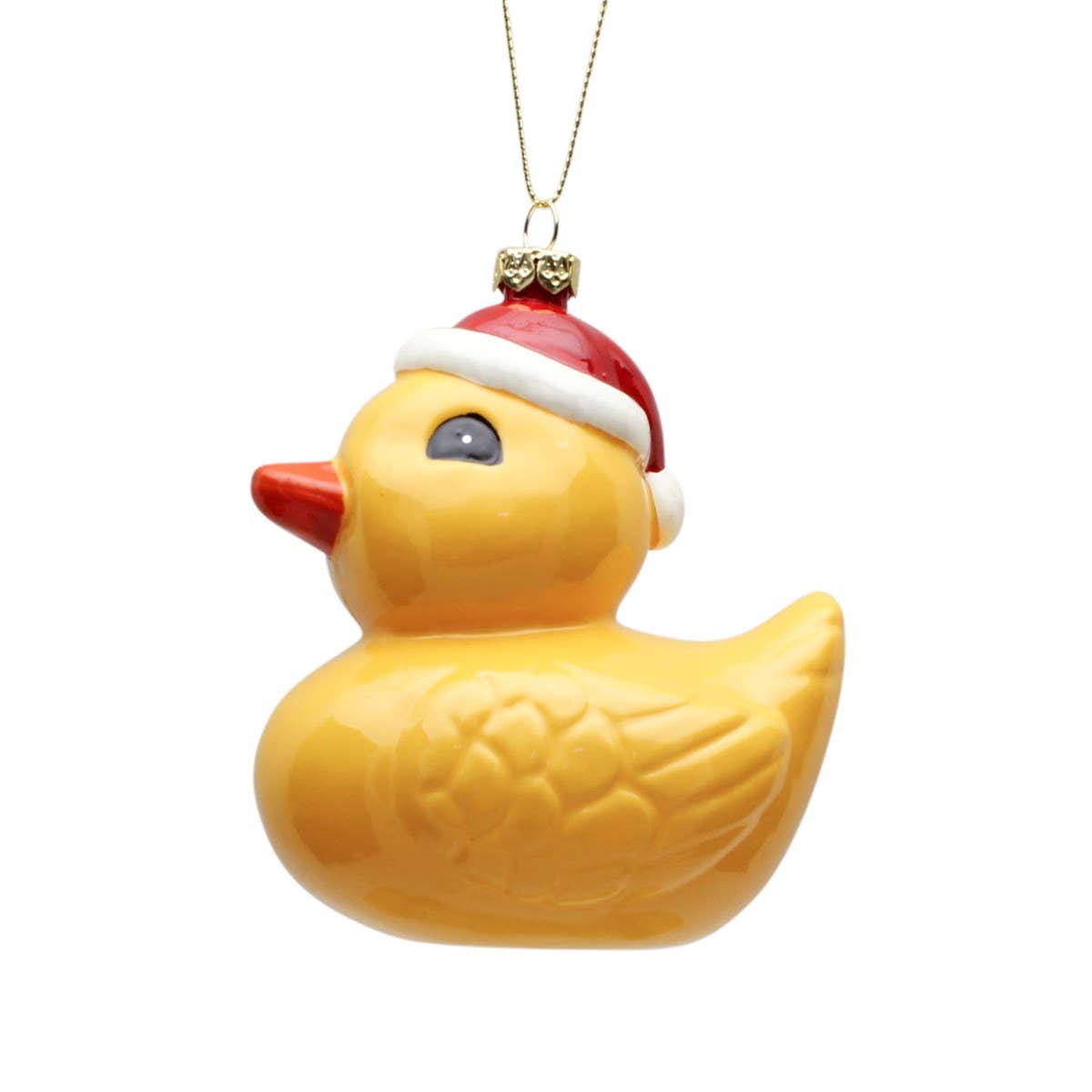 Boule de canard de Noël en verre