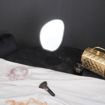 Specchio - Organico - Metallo - Nero - 16,5x12x31,5cm