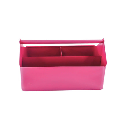 Caja organizadora - Metálica - Rosa - 30x17x17cm