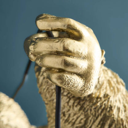 Applique murale Gorille Jungle Jack doré