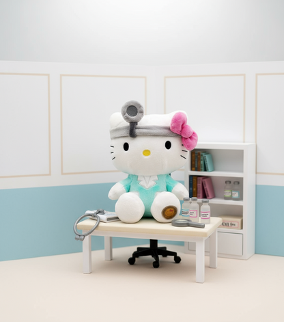 Peluche Hello Kitty Docteur