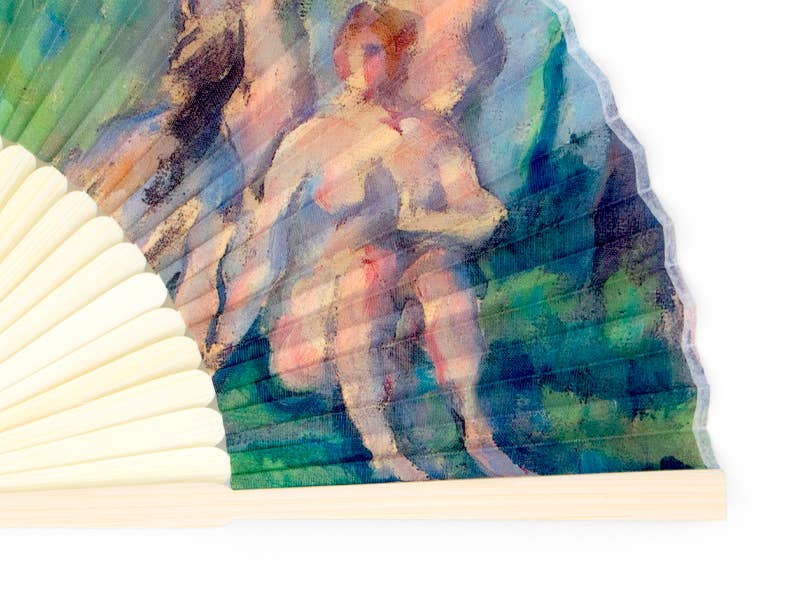 Éventail, Paul Cézanne, Les Baigneurs