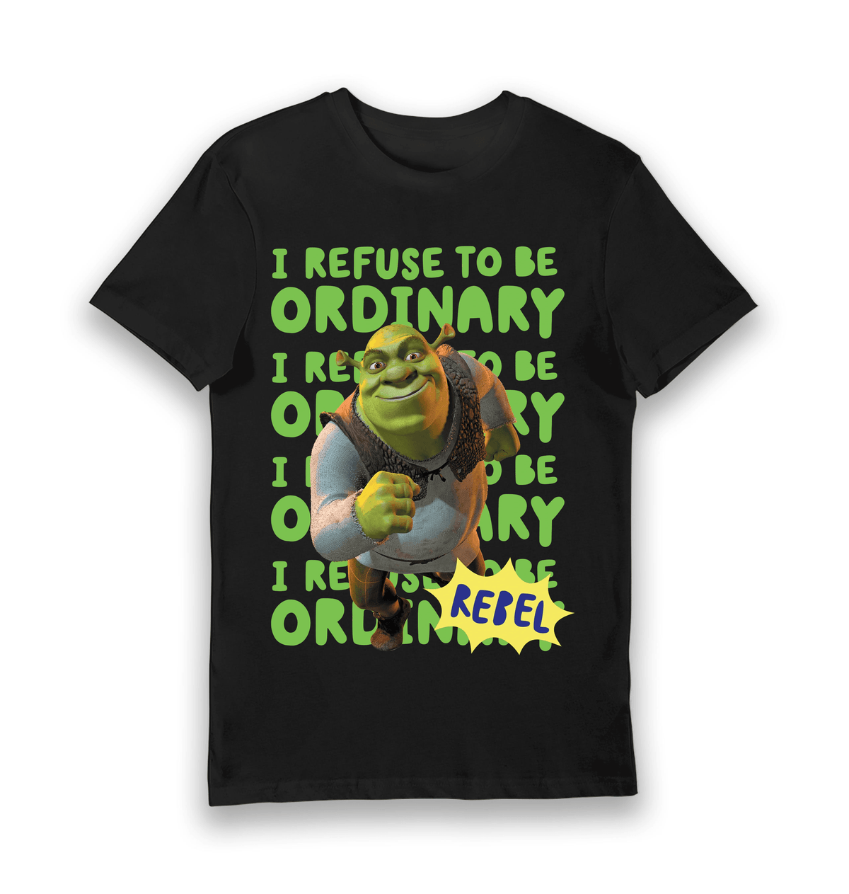 T-shirt adulte Shrek I Refuse To Be Ordinary