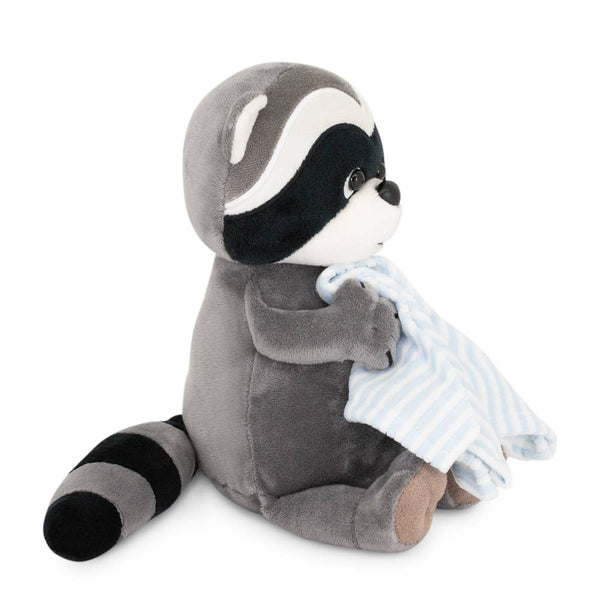 アライグマのデニーのぬいぐるみ（タオル付き）、20cm