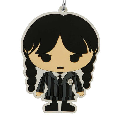 Wednesday Chibi-Brand Keychain, Black