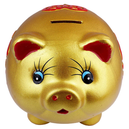 Golden Lucky Piggy Bank
