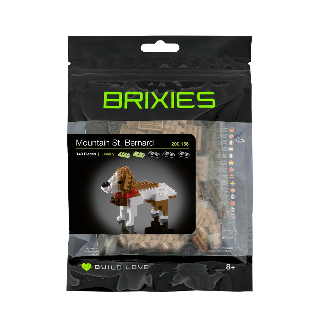 Kit de Construction BRIXIES Saint-Bernard – 140 Pièces – Réf. 200.156