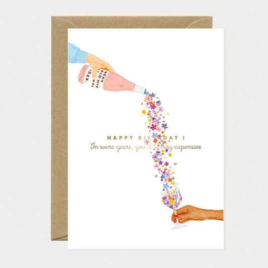 Wine years - Greeting card