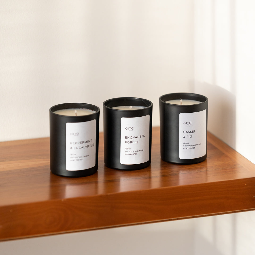 Bougie Menthe poivrée & Eucalyptus – 40 h