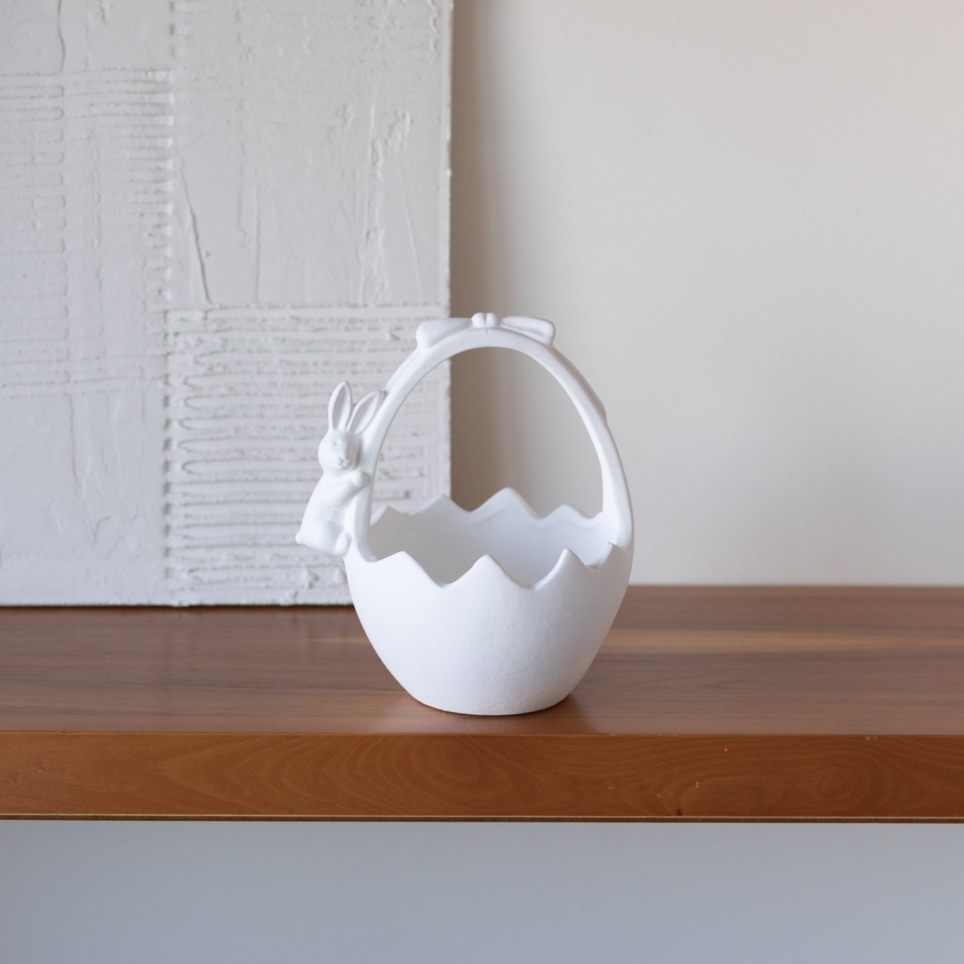 Panier avec lapin en céramique – Oito.Atelier – vue 10
