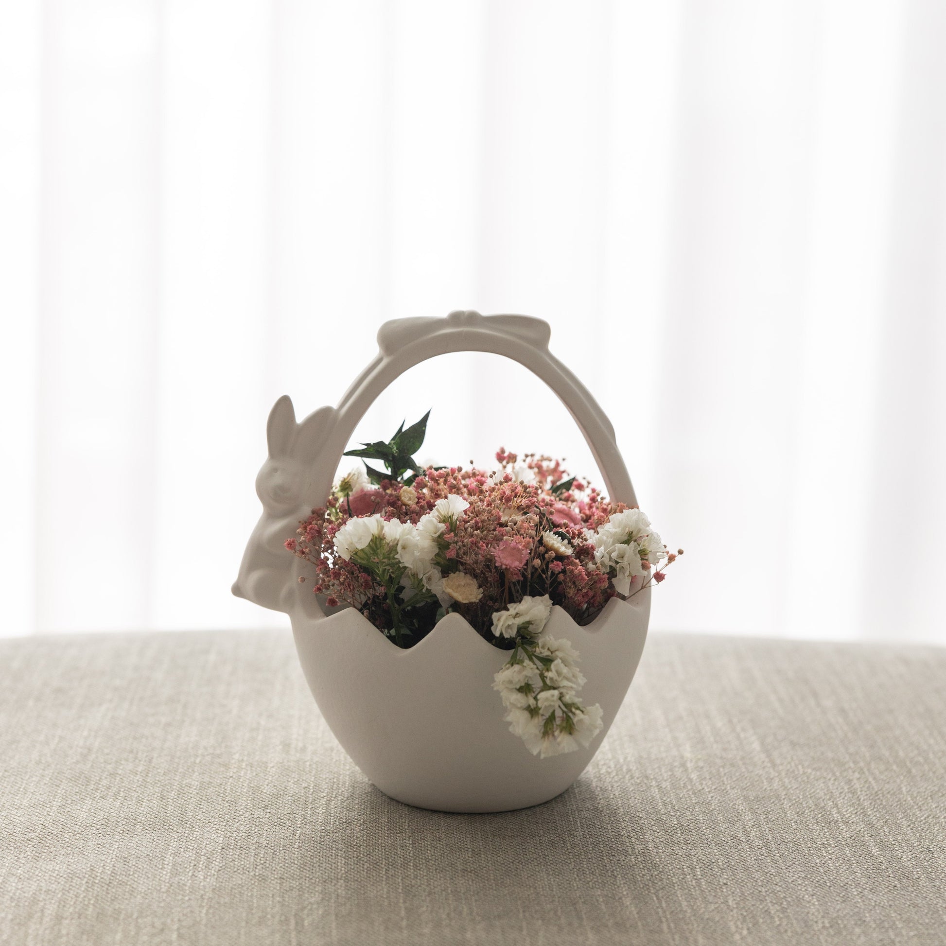Panier avec lapin en céramique – Oito.Atelier – vue 14