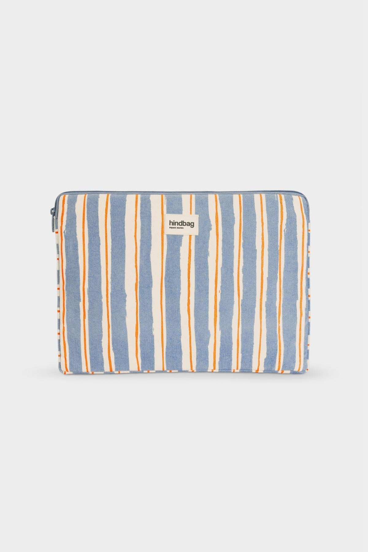 Housse d'ordinateur Ava Rayures Orange et Bleu