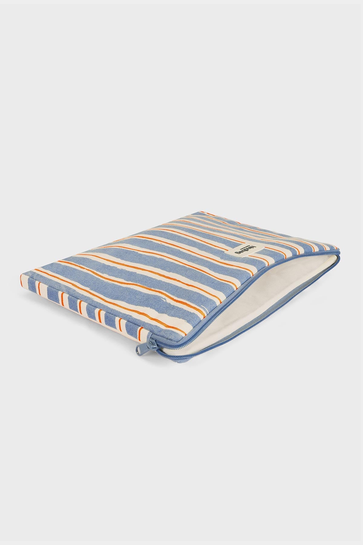 Housse d'ordinateur Ava Rayures Orange et Bleu