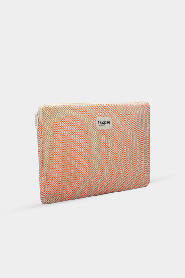 Housse d'ordinateur Ava Tressage corail