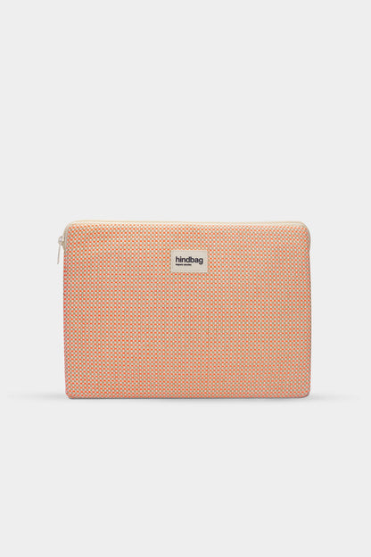 Housse d'ordinateur Ava Tressage corail