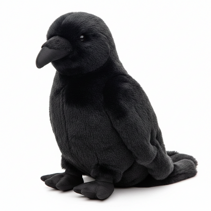 Cuervo negro - 23 cm (altura) - peluche
