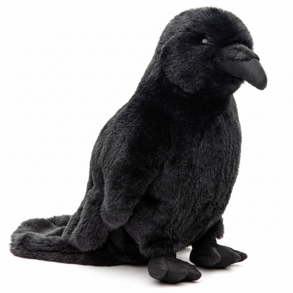 Cuervo negro - 23 cm (altura) - peluche