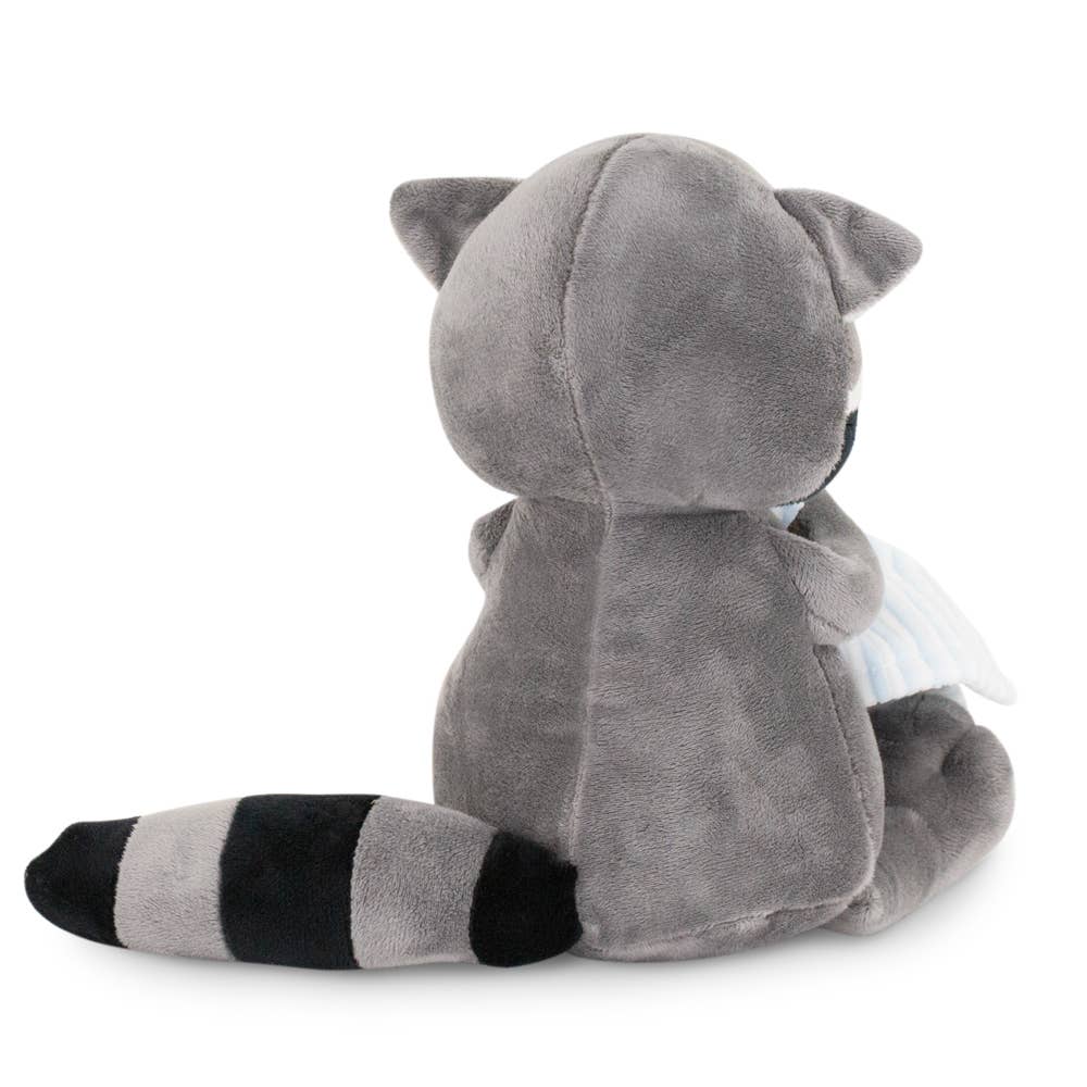 Peluche mapache Denny con toalla, 20 cm
